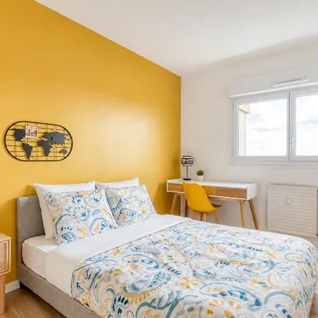 Daire Grand 10 Pers, Ventilateur, 5 & Parking Gratuit Angers